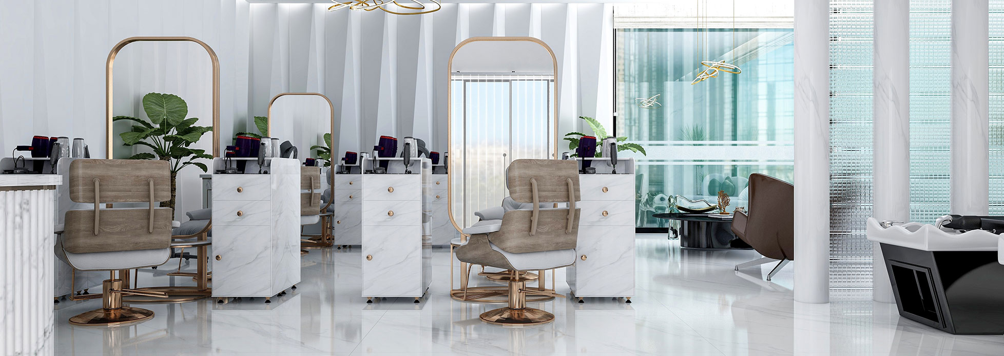 Modern suite interior at Shops Plus