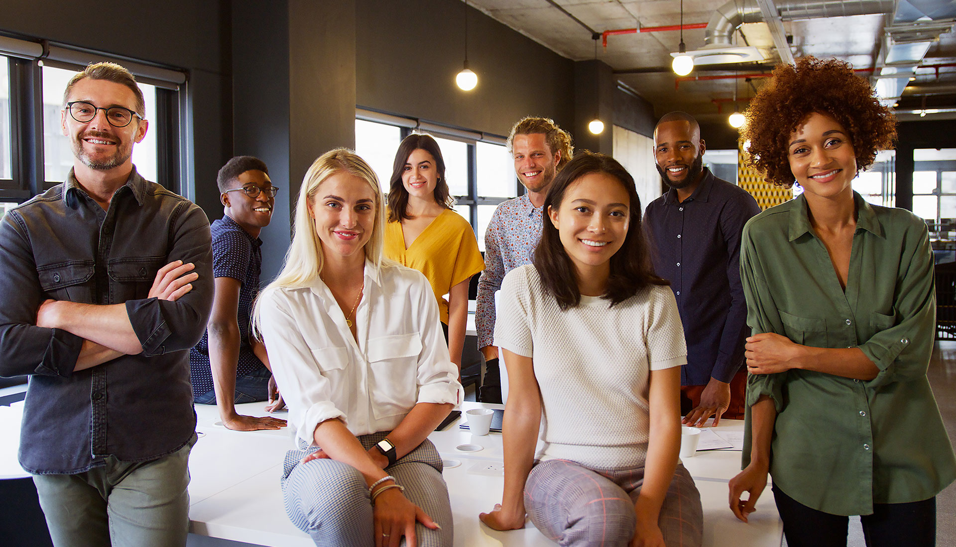 Beauty professionals collaborating inside Shops Plus