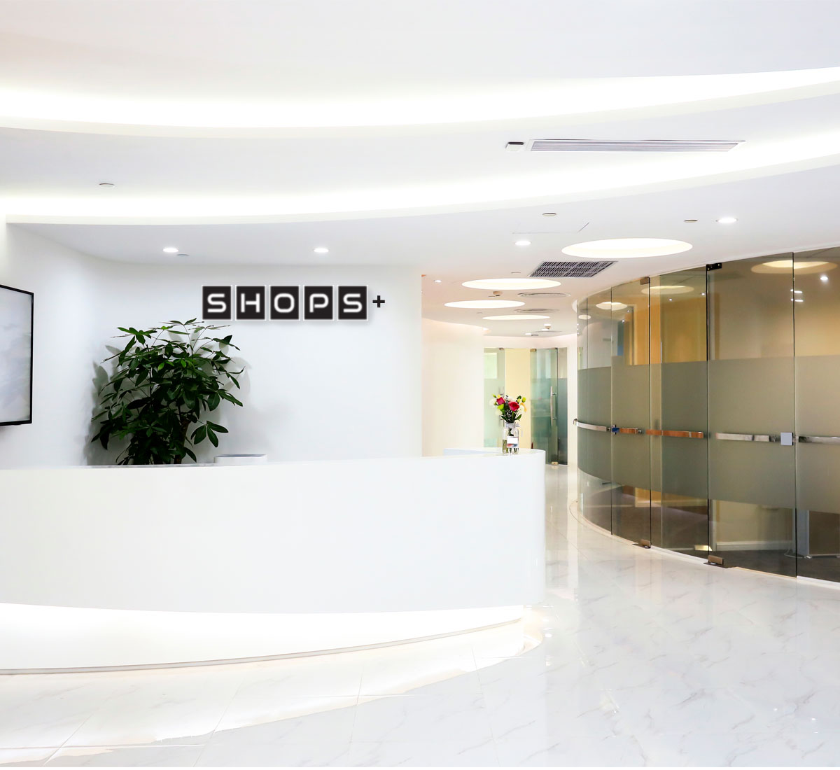 Shops Plus Reception Area
